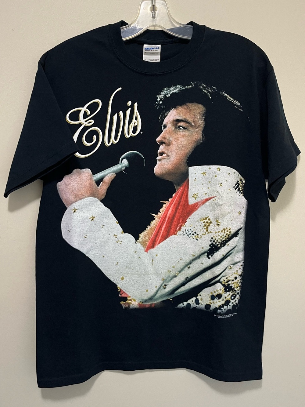 Vintage Style Elvis Presley "Without A Song" Graphic Tee Black - Size M